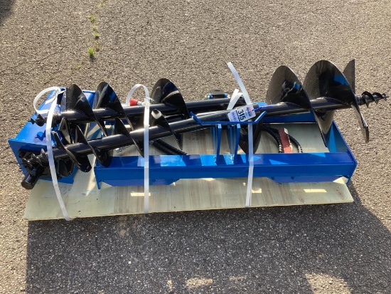 New Unused GiYi Hydraulic Auger Skid Loader Attachment Set