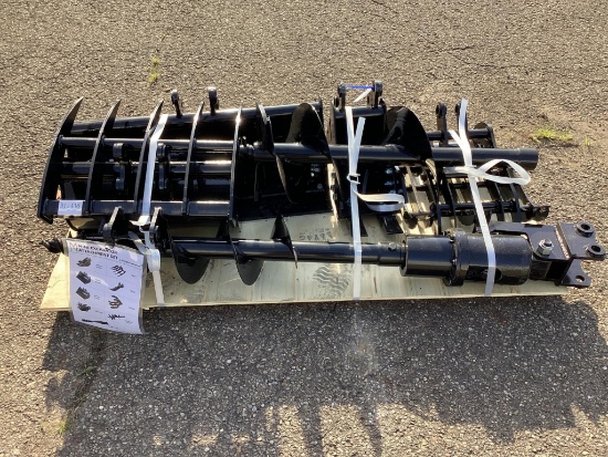New Unused Miva 9 Pc. Mini Excavator Attachment Set