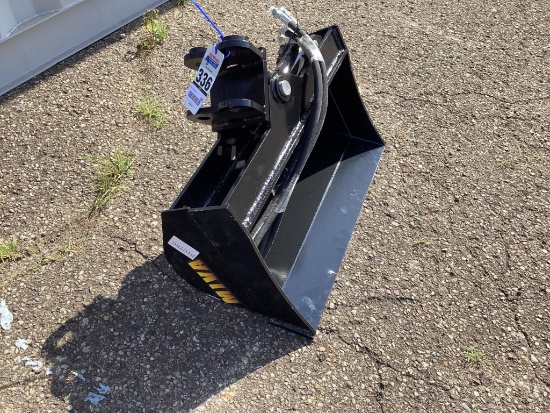 New Unused Miva 24" Hydraulic Tilt Bucket Mini Excavator Attachment
