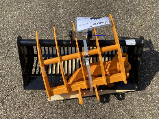 New Unused Miva Mini Excavator Attachment Set, 32" Sand Bucket, Ripper And Rake