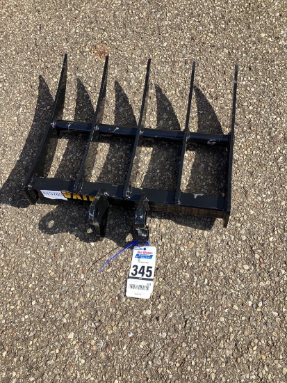 New Unused Miva Mini Excavator Rake Attachment