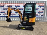 New Unused Miva Model VA13C Mini Excavator, Enclosed Cab, Aux. Hydraulics, 13.5 Hp Gas Engine