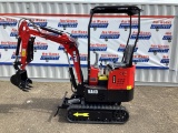New Unused Miva Model VA13 Mini Excavator, Aux. Hydraulics, 13.5 Hp Gas Engine