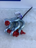 3 New Unused 9 1/2T Shackles 1 1/8 Pin