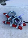 4 New Unused 8 1/2 T Shackles 1