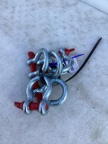 5 New Unused 4 3/4 T Shackles 3/4
