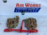 New Unused Diggit Ratchet Binder And Chain Set, 1 Binder, 2 - 20' Chains
