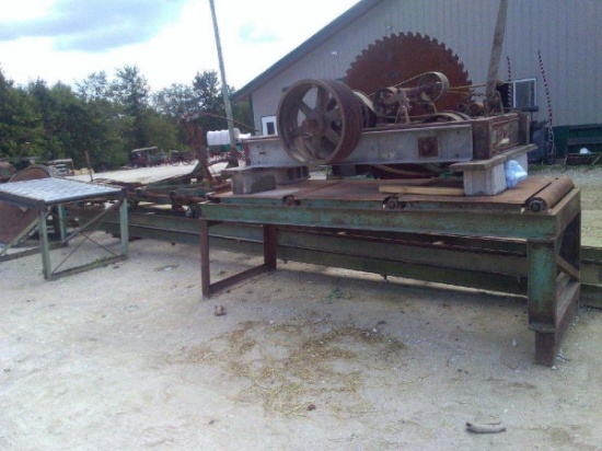 Frick Circular Sawmill, 2 Head Block Carriage, 50' Track, Includes 3 - 54" Blades