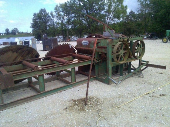 Crosby 4 Blade Edger with Infeed and Outfeed Roll Conveyors