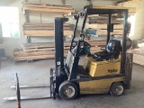 Yale Model GLC040AFNUAF074 Forklift, 4000 Lbs. Capacity, 2 Stage Mast, Solid Rubber Tires