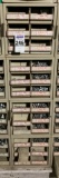 4 Unit Hillman Hardware Bolt Display with Contents, Filled With Various Sizes of Lag Bolts