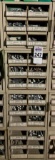 4 Unit Hillman Hardware Bolt Display with Contents, Filled With Various Sizes Carriage Bolts