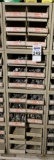 4 Unit Hillman Hardware Bolt Display with Contents, Filled With Various Sizes of Hex Head Bolts