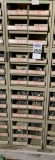 4 Unit Hillman Hardware Bolt Display with Contents, Filled With Various Sizes of Hex Head Bolts