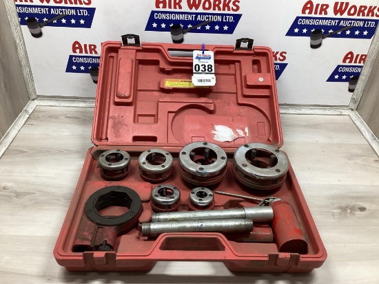 Central Forge 10 Piece Pipe Threading Kit, Die Sizes From 3/8" to 2"
