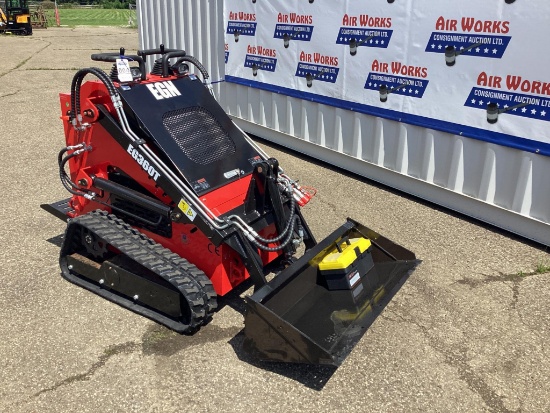 New Unused EGN Model EG360T Skid Loader with 40" Bucket, Aux. Hydraulics, Rubber Tracks, Elec. St...