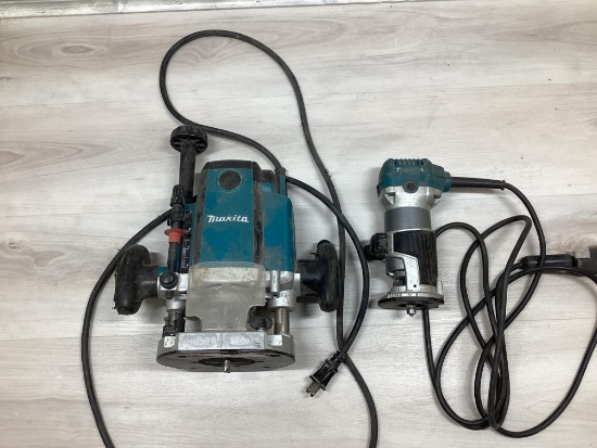 Box Lot, 2 Makita Routers, Models RP1800 and RT0701C