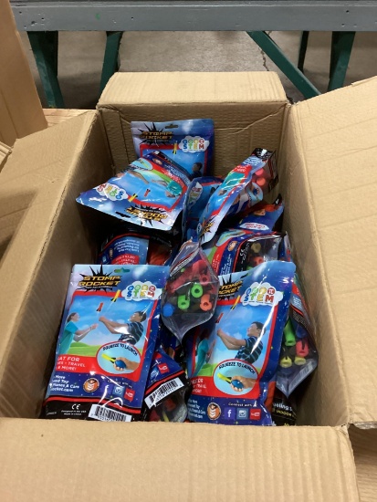 Box Lot, 23 Bags Stomp Rockets