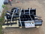 New AGT Model 12EX-ATA 9 Pc. Mini Excavator Attachment Set