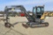 2017 Volvo ECR58D Hydraulic Excavator, 1,852hours,