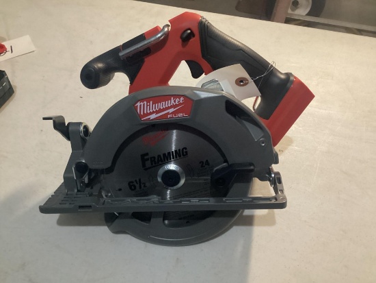 New Unused Milwaukee 6 1/2" Circular Saw, 18 Volt, Brushless Motor