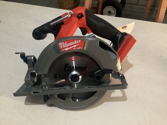 New Unused Milwaukee 6 1/2" Circular Saw, 18 Volt, Brushless Motor