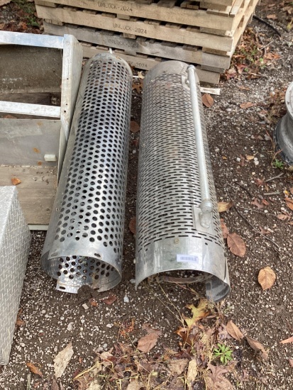2 Stainless Exhaust Covers