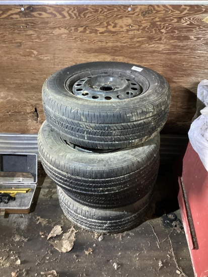 4 Rims And Tires, Goodyear Integrity P225/60R16 Tires