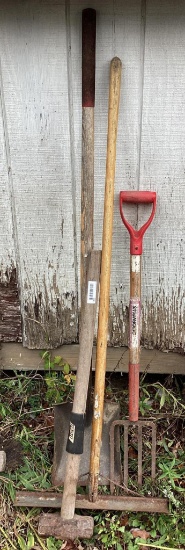 Potato Fork, Sledge, Shovel, Come along