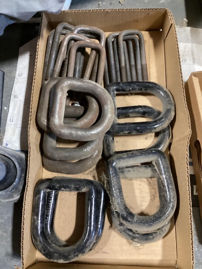 Box Lot, D Rings, U Bolts