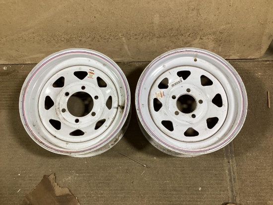 2 Dexstar Trailer Rims, 15 x 6