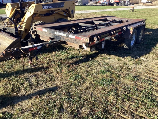 2009 Pine Hill 6 x 16' Shed Moving trailer, Tilt Deck, Self Load/Unload, Tie Downs