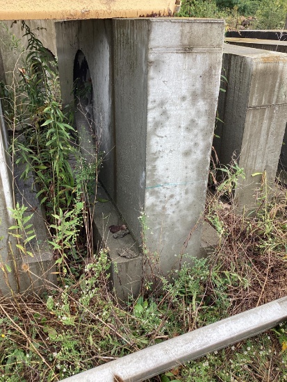 Precast Concrete End Cap 30" Hole, 9' Wide X 51" High