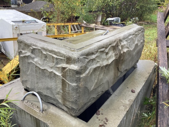 2 Pcs. Prefab Concrete Retaining Wall Right And Left Corner Block, 19" High x 25" Deep x 48" Long