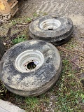 2 Deestone Front Backhoe Tires And Rims, 11.00-16