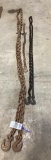 3 Chains, 1 - 20'/ 1- 12' and 1 - 4' with Hooks