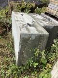 5 Pcs. Precast Concrete Barrier Block, 24