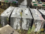 4 Pcs. Precast Concrete Barrier Block, 18