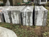 4 Pcs. Precast Concrete Barrier Block, 18