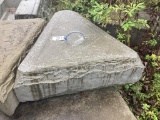 4 Pcs. Precast Concrete Triangle Block, 19