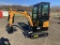 (Inv.51002) New Miva Model VA13C Mini Excavator, Enclosed Cab, Aux. Hydraulics, 13.5 Hp Gas Engine
