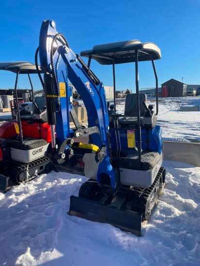 Aboss GH18 Mini Excavator, Unused, 13.5 Hp Gas Engine, SN 2408108125