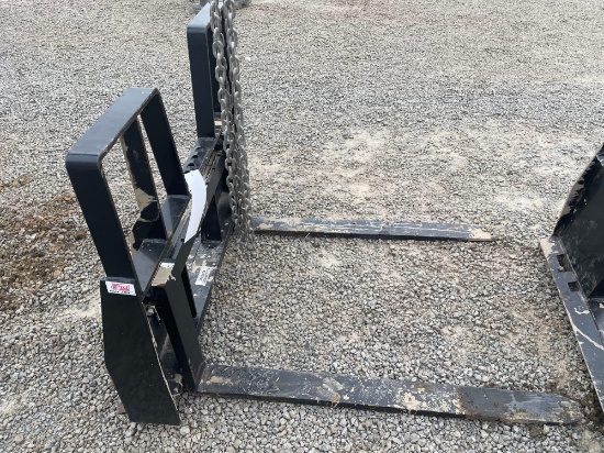 Kivel Skid Loader Forks Attachment 48" - 4200 # Capacity