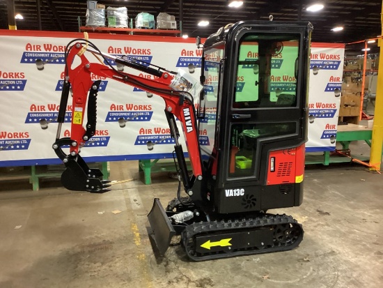 (Inv.51029) 2024 MIVA VA13C Mini Excavator, 16" Bucket, Blade, Aux. Hydraulics, 13.5 Hp Engine