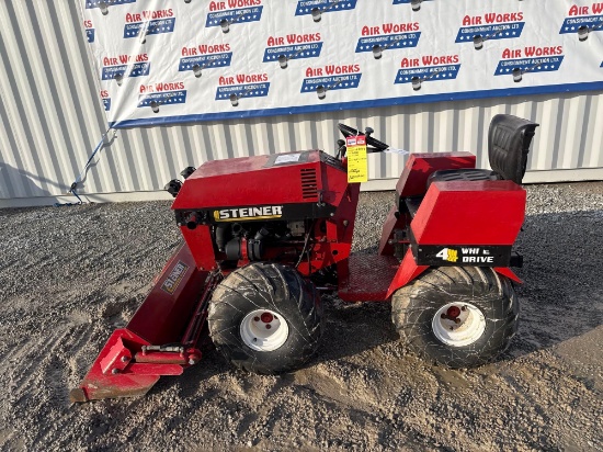 Steiner S-20 Garden Tractor 4x4 w/Bucket Diesel 2021hrs
