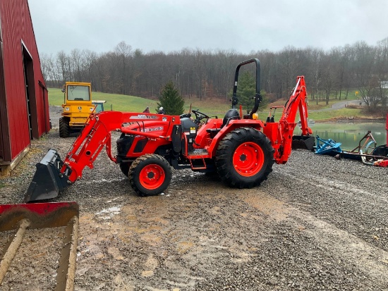 (Inv.51037) Kioti DS4510HS Tractor Loader with Backhoe, Quick Tach, 1134 Hours