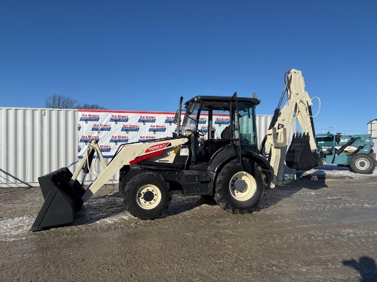 (Inv.51093) Terex 760 CM 4x4 Tractor Loader Backhoe Extenda Boom, Cab, Showing 810 Hours