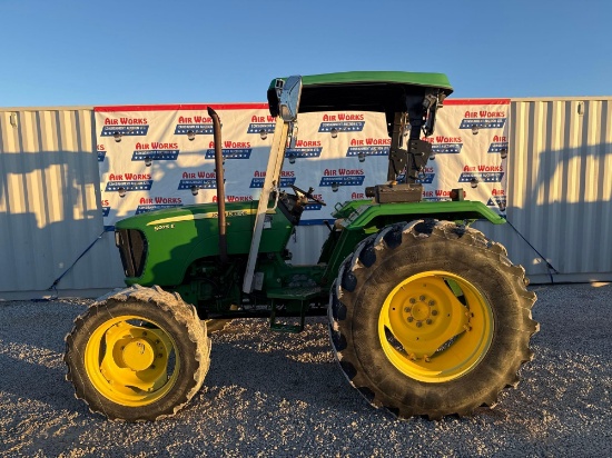 (Inv.51096) 2012 John Deere 5075E Tractor, 75 Hp, 5980 Hours, Trailer Brakes and Light Hook Up, 4 WD