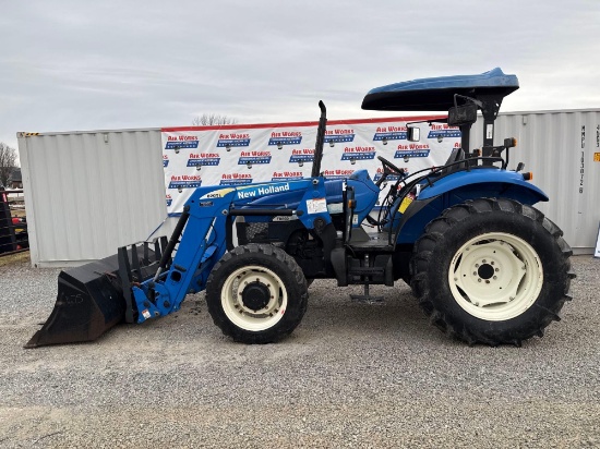 2007 New Holland T080D Tractor, 72hp Bucket included, 2237 hrs., SN H7D097759