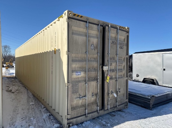 40' Storage Container, 1-trip high cube shipping container